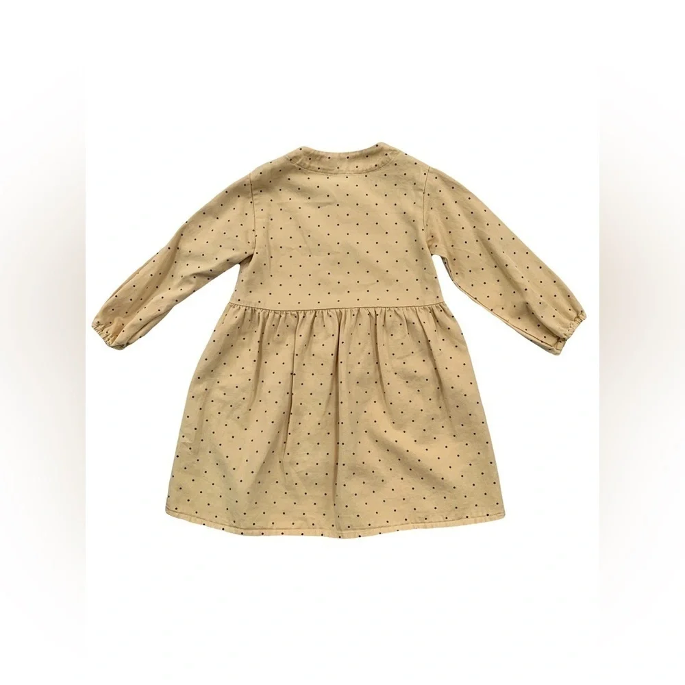 Zara NWT Size 4-5 Yellow Polka Dot Dress